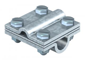 Cross-connector with intermediate plate for Rd 8−10 x Rd 16 FT