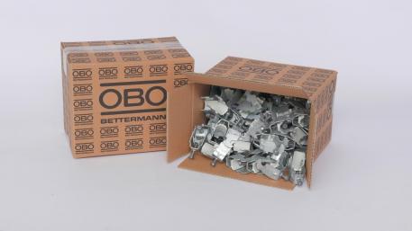 Clamp clip, single, plastic pressure trough, FT 16 | 22 | 3