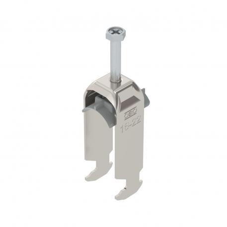 Clamp clip 2056 H-foot, 2-fold, plastic pressure sleeve, A2 16 | 22 | 3