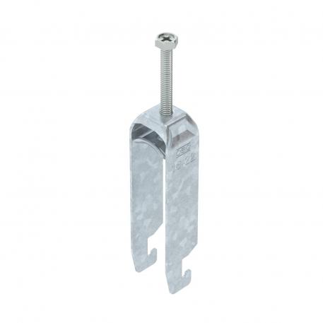 Clamp clip 2056 U-foot, 3-fold, metal pressure sleeve, FT 16 | 22 | 3