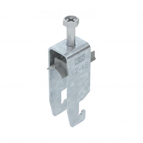 Clamp clip 2056 U-foot, 2-fold, plastic pressure sleeve, FT 12 | 16 | 3