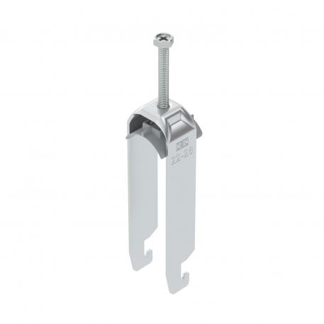 Clamp clip 2056 U-foot, 3-fold, plastic pressure sleeve, AI