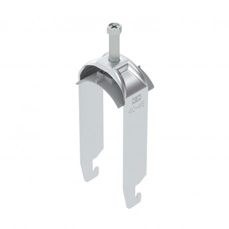 Clamp clip 2056 U-foot, 2-fold, plastic pressure sleeve, AI 40 | 46 | 5