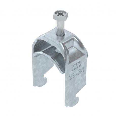 Clamp clip 2056 N-foot, 1-fold, metal pressure sleeve, FT 28 | 34 | 3