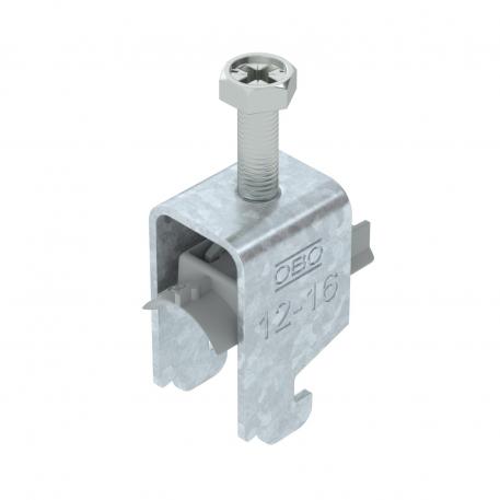 Clamp clip 2056 N-foot, 2-fold, plastic pressure sleeve, FT 12 | 16 | 3