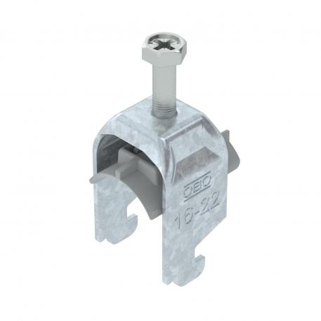 Clamp clip 2056 N-foot, 2-fold, plastic pressure sleeve, FT 16 | 22 | 3