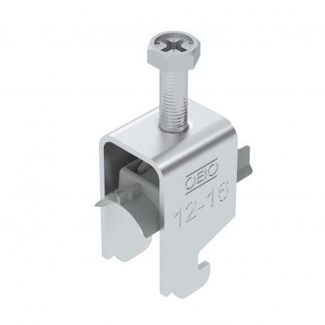 Clamp clip 2056 N-foot, 1-fold, plastic pressure sleeve, Al 12 | 16 | 2