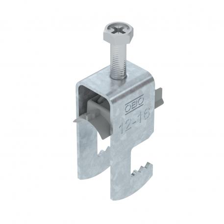 Clamp clip 2056 F-foot, 1-fold, plastic pressure sleeve, FT 12 | 16 | 3