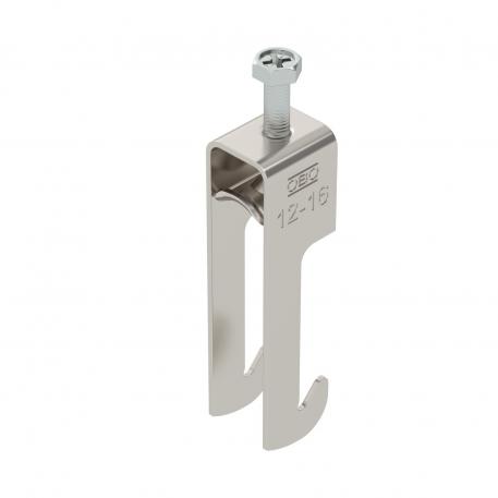 Clamp clip 2056 W-foot, 1-fold, metal pressure sleeve, A2 12 | 16 | 3