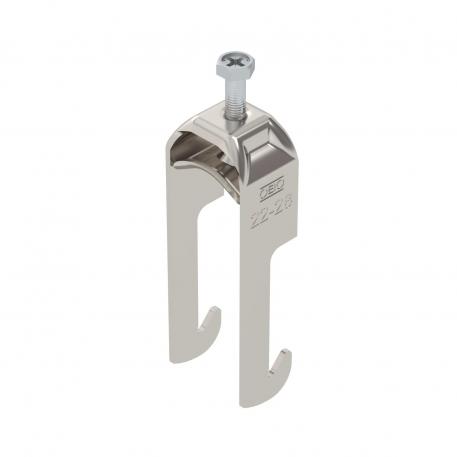 Clamp clip 2056 W-foot, 1-fold, metal pressure sleeve, A2 22 | 28 | 3