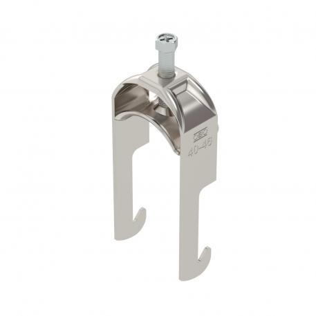 Clamp clip 2056 W-foot, 1-fold, metal pressure sleeve, A2 40 | 46 | 5