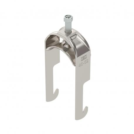 Clamp clip 2056 W-foot, 1-fold, metal pressure sleeve, A2 46 | 52 | 5