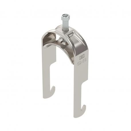 Clamp clip 2056 W-foot, 1-fold, metal pressure sleeve, A2 52 | 58 | 5