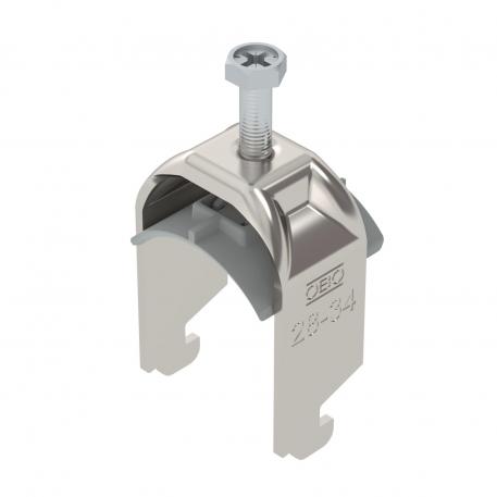 Clamp clip 2056 N-foot, 1-fold, plastic pressure sleeve, A2 28 | 34 | 3