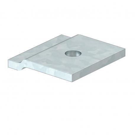 Mounting bracket, Z-shaped, with 1 hole, 8 mm