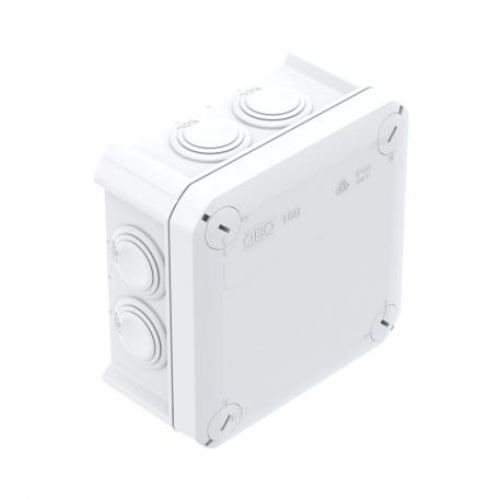 Junction box T 60, plug-in seal 100x100x48 | 7 | IP66 | Pure white; RAL 9010