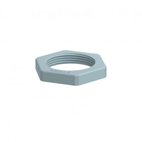 Locknut, metric thread, silver grey M32 x 1,5 | 41