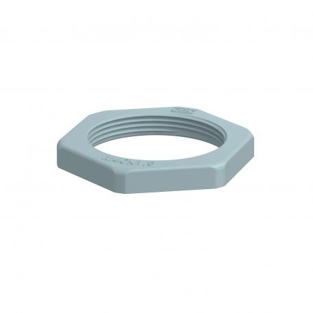 Locknut, metric thread, silver grey M40 x 1,5 | 50