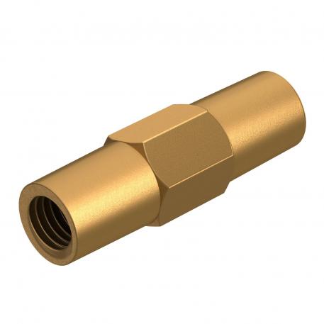 Coupling for earth rod with thread