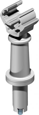 Roof conductor holder for tiled, slated and corrugated roofs, with cable bracket 67 | Rd 8-10