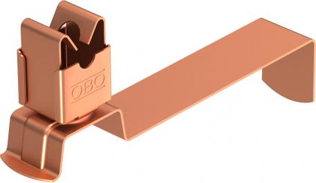 Roof conductor holder for tiled roofs, angled, Rd 8, CU