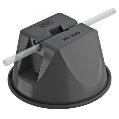 165 MBG... roof cable holder for flat roofs, black, without concrete