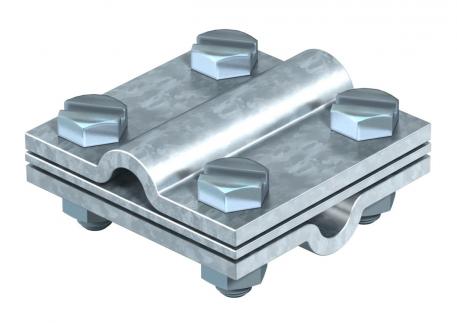 Cross-connector with intermediate plate for Rd 8−10 mm FT