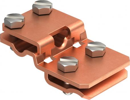 Folding clamp and connection terminal up to 5 mm Cu plate thickness