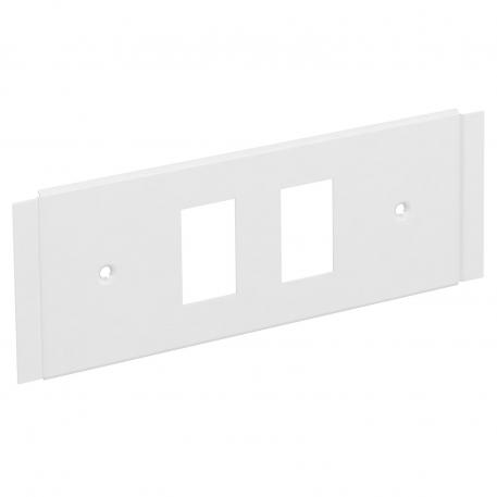 Device cover for 2 Mod Tel/Data Krone