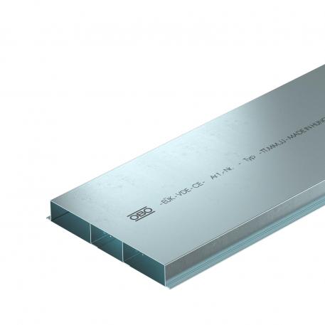 Underfloor installation duct, 3-compartment, trunking height 38 mm