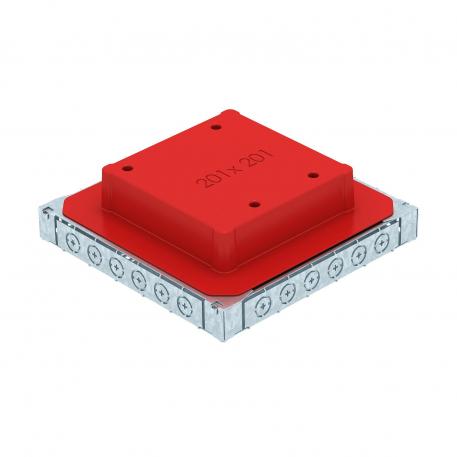 Underfloor box UDS4 for installation pipe and metal duct