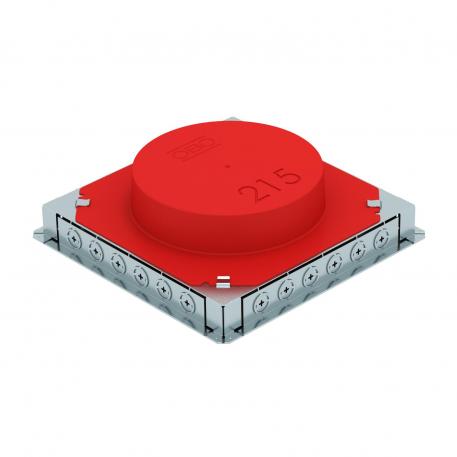 Underfloor box UDSR4 for installation pipe and metal duct