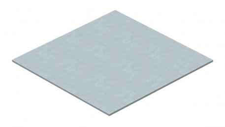 Lid blind plate for rectangular mounting opening 