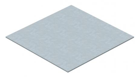 Lid blind plate for rectangular mounting opening 