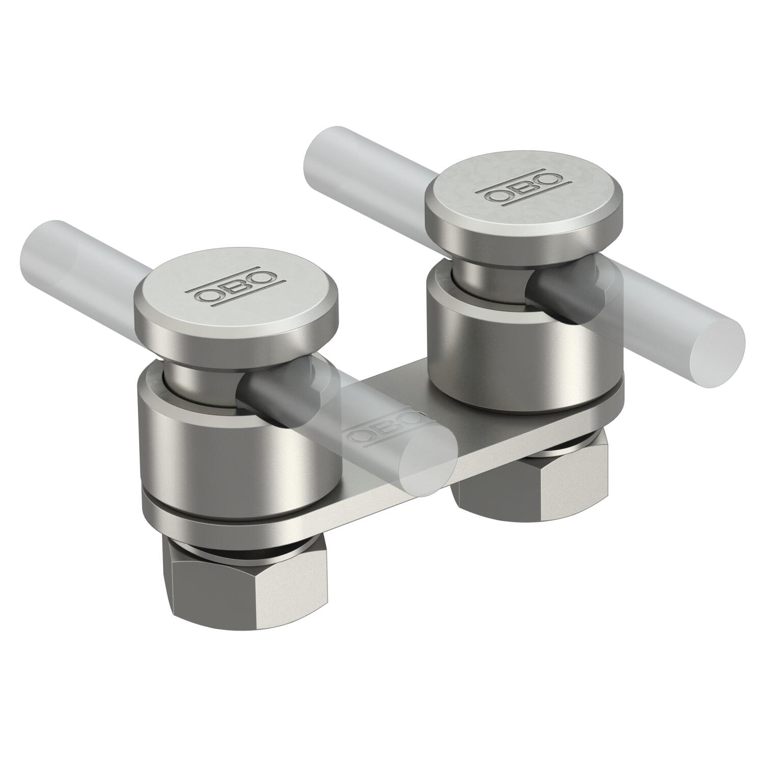 Press Connector Rd Connector, Rd 8−10 mm, double, with pressure trough | OBO